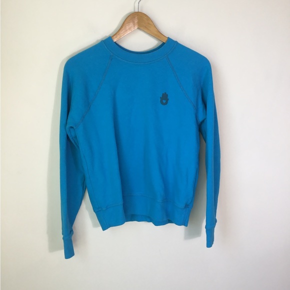 Spiritual Gangster Sweaters - Spiritual Gangster Hamsa Crew Neck Long Sleeve Sweatshirt